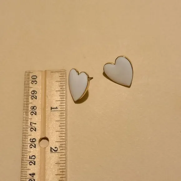 Heart earrings N1211 - Picture 3 of 3